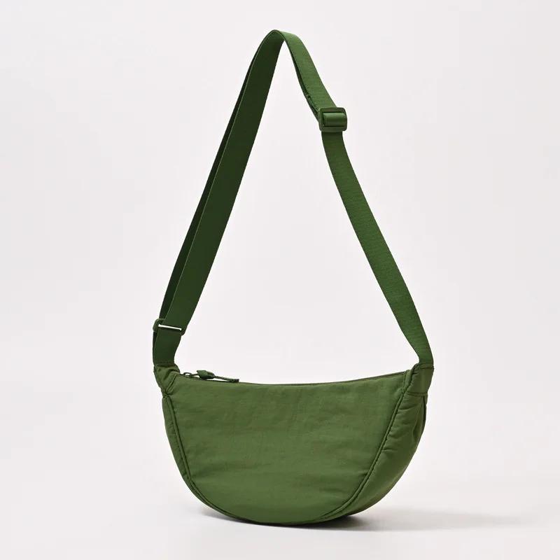 Nyl Hobos Women's Shoulder Dumpling Bag Large Capacity Travel Crossbody Half Mo Bags Outdoor Phe Pouch Handbags Wholesale