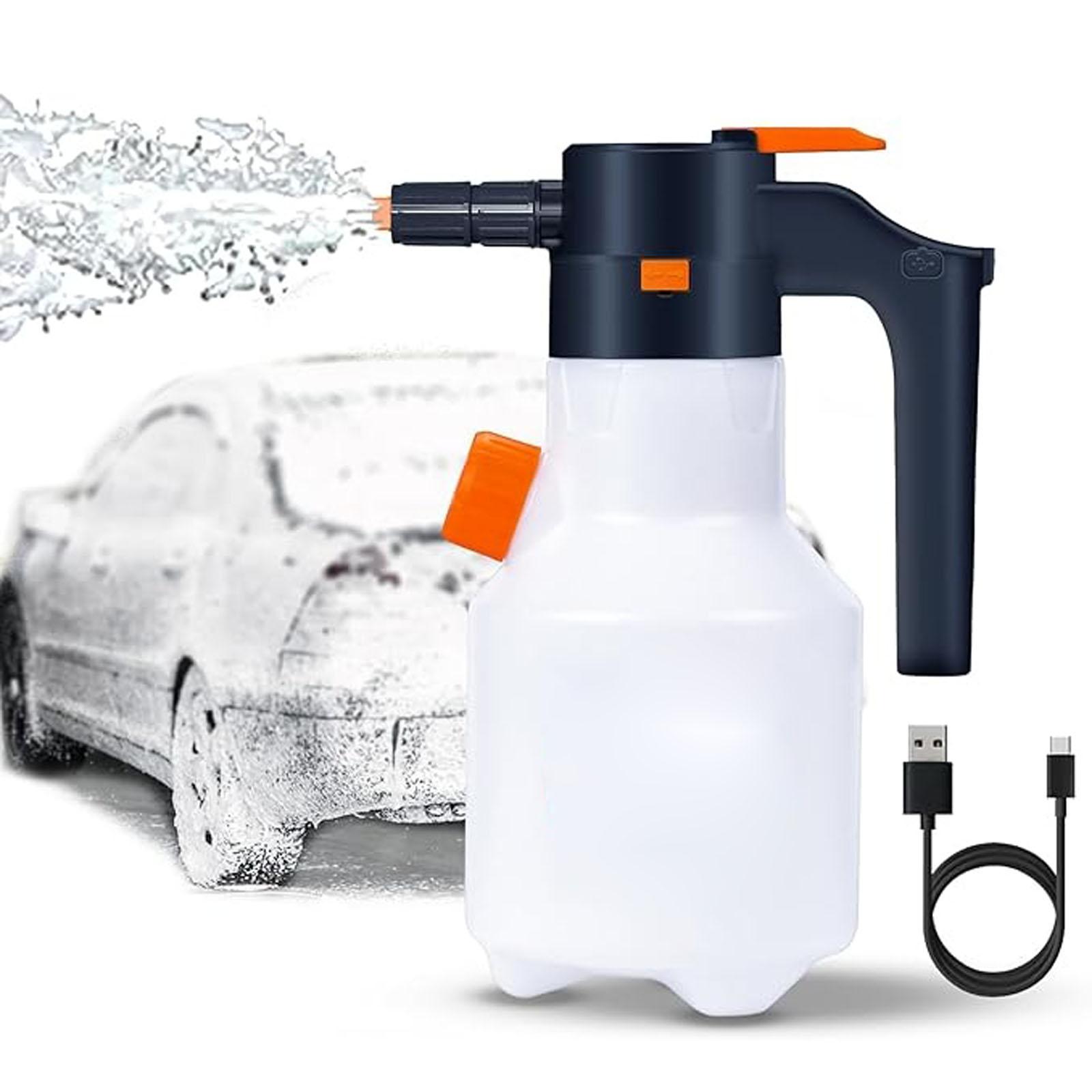 

Electric Foam Sprayer with USB Charge, 2L Pressurized Sprayer for Home, Garden and Car Beauty and Cleaning One Size