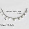 Pearl Zirconia Rhinestone Chain Shoe Buckle Bow Pendant String Shoes Accessories Bag Pendant Key Chain Shoe Decoration