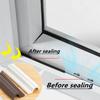 S Type Weather Stripping Self Adhesive window sealing strip Soundproof Foam Tape window Door Gap Filler Wrapped weatherstripping