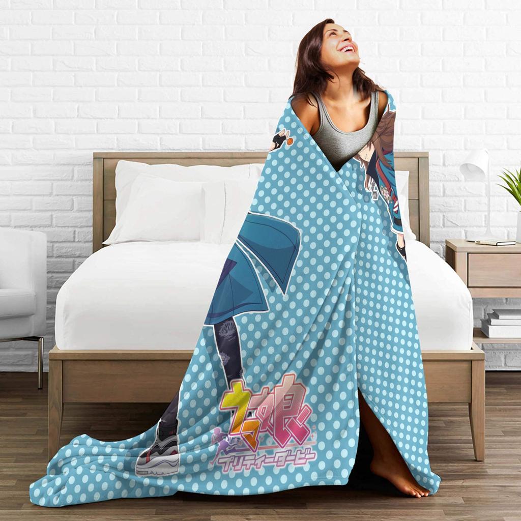 Nakayama Festa UmaMusume Pretty Derby Blankets Quality Soft Warm Throw Blanket Winter Girls Boys Home Decor Print Bedspread