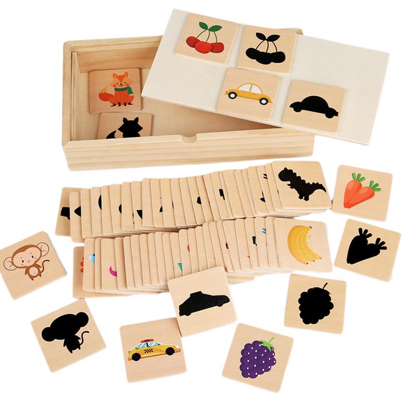 

Shape Puzzle Wooden Shadow Matching Puzzle Kids Toy Logical Thinking Trainer Patterns Learning Fruit Recognition Activity for China Mainland