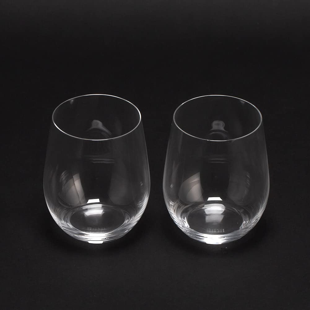 Riedel Wine Set of 2 The O Wine Tumbler New Lifestyle Glass/Tumbler Viognier/Chardonnay 414/5 [Used]