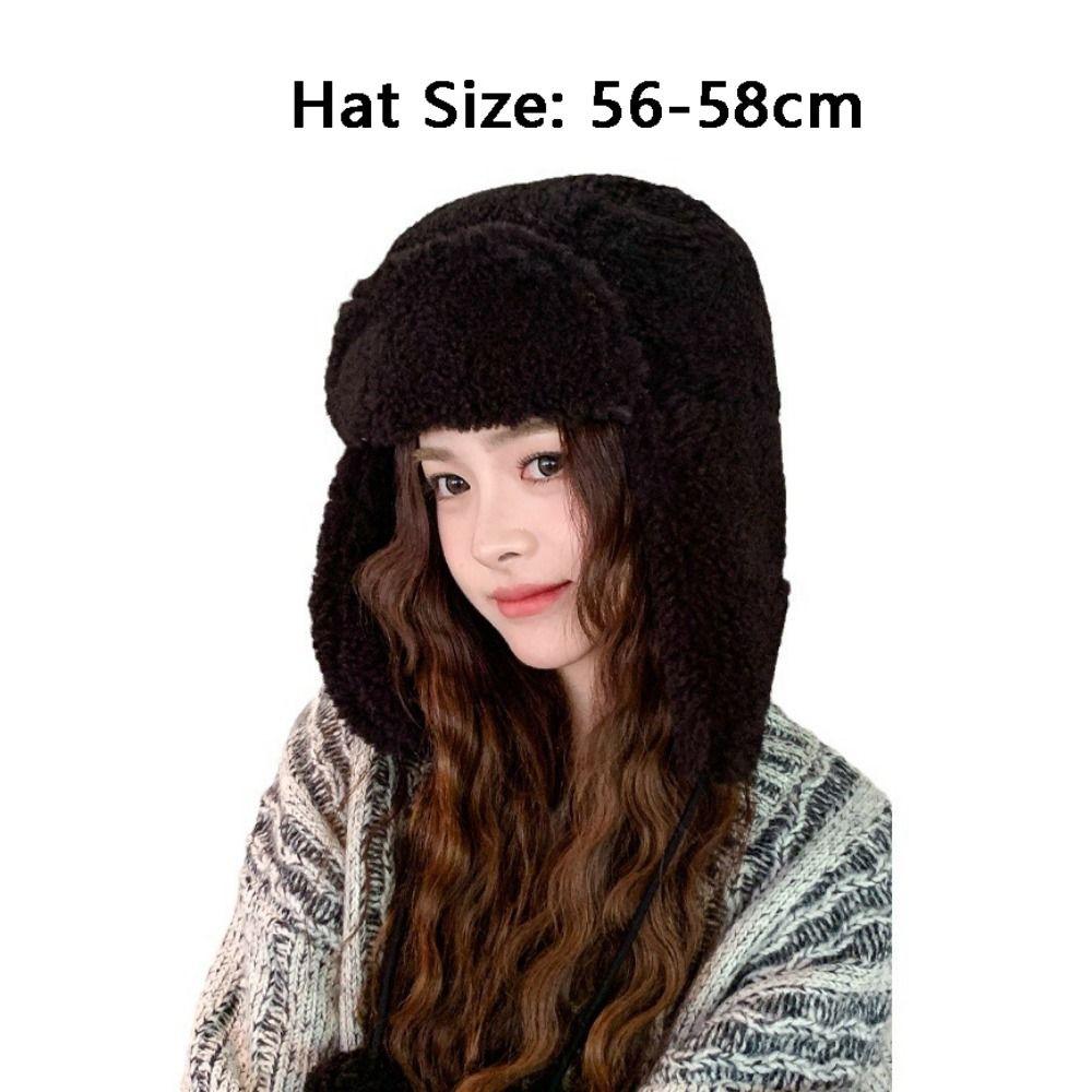 Winter Women Plush Hat Fashion Ear Protection Hooded New Lei Feng Hat