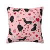 Dachshund Dogs Pillow Case Gift for Animal Dog Lover Cushion Covers Creative Zipper Decorative Pillowcover for Home cm