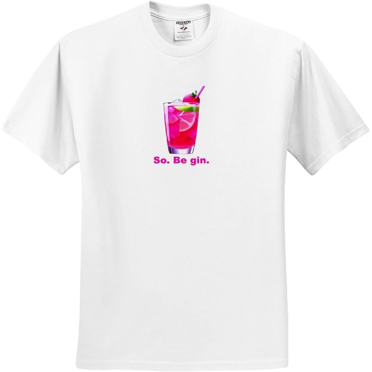 3dRose, So Be Gin Fun Shakespeare Quote, T-Shirt XXXXXL белый