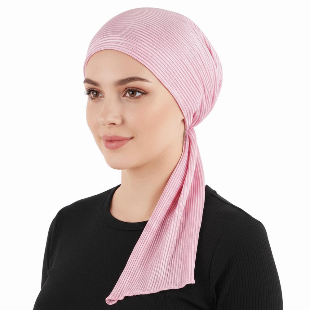 Elastic Cotton Women's Beanie Cap Soft Lady's Muslim Hijab Headscarf Turbantes Caps Muslim Women