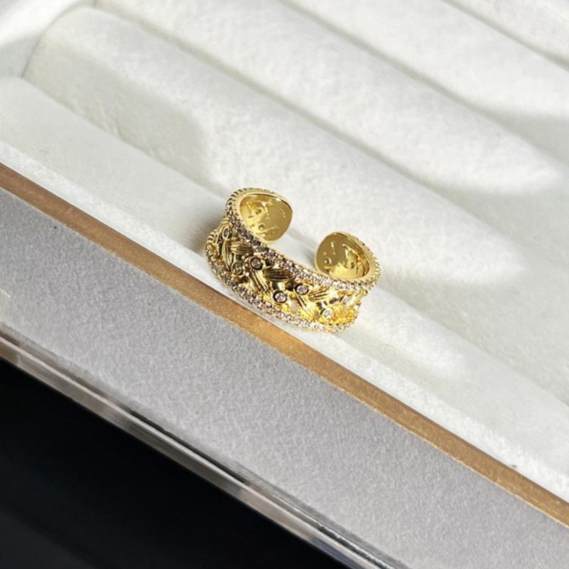 Stylish Vintage Styles Wheat Designs Open Rings for Women Adjustable Sturdy Alloy Gold Color Jewelry Statement Pieces