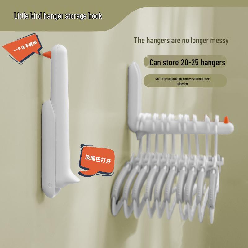 Punch-Free Wall-Mounted Clothes Drying Rack & Organizer