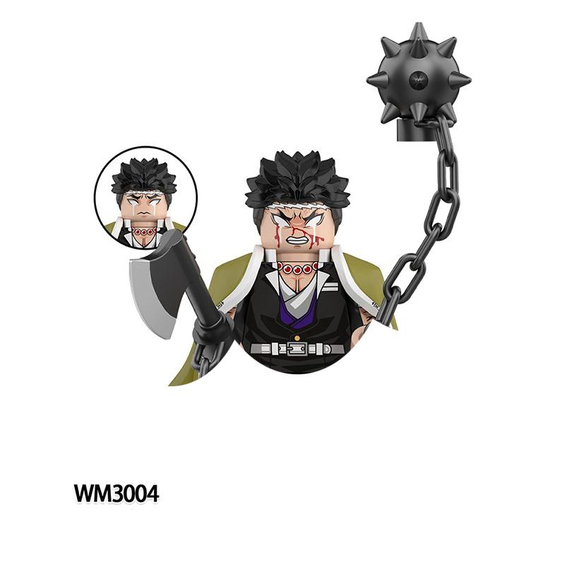 Anime Demon Slayer Blocks Blind Box Wm2998-3008 Bricks For Toys Gifts Action Figures Building Blocks For Children