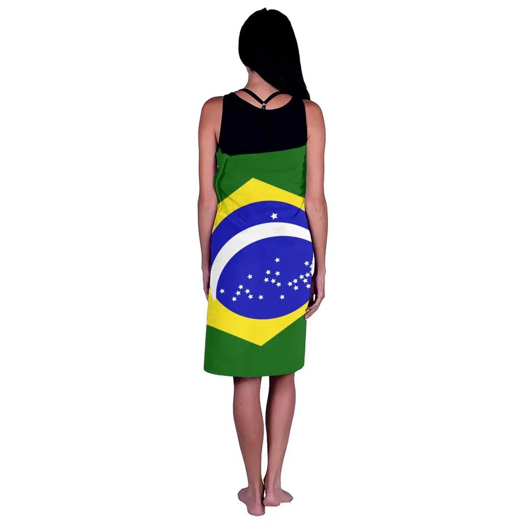 Brazil Flag Swimming Textile Towel Adult Absorbent Bath Towel Women Men Robes Super Soft Microfiber Fabric Comfortable Towel