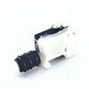 Front-Trunk Hood Lock Actuator Motor with Black Engineering-Plastic Housing and Ribbed Cylindrical Actuator End for Opening and Closing Repair Work