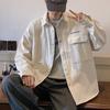 Мужская рубашка-куртка Осень Рабочая одежда Кардиган Пальто Повседневное и Модное Осеннее пальто