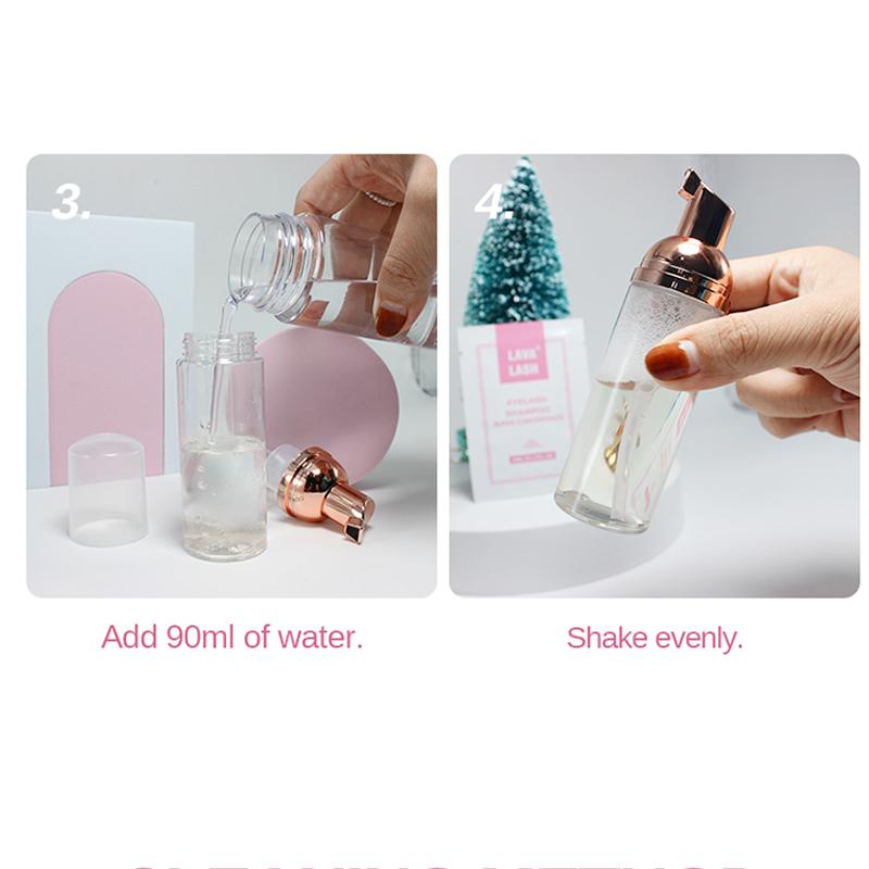 eonbeaut Lava Lash Eyelash Extension Shampoo Supplies Concentrate Gentle Cleansing Foam Cleanser Makeup Tools Beauty Shop Mousse