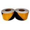5cm/10cm/15cm/20cm*5m Reflective Tape Yellow-Black Left Or Right Twill Waterproof Safety Warning Self-adhesive Reflector Sticker