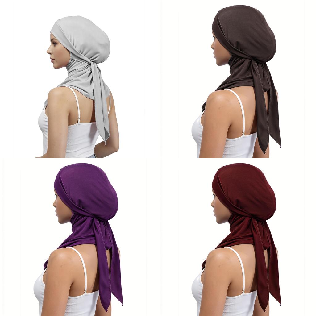 Water Crystal Linen Womens Cap With Breathable Neck Cover For Summer And Winter Wear