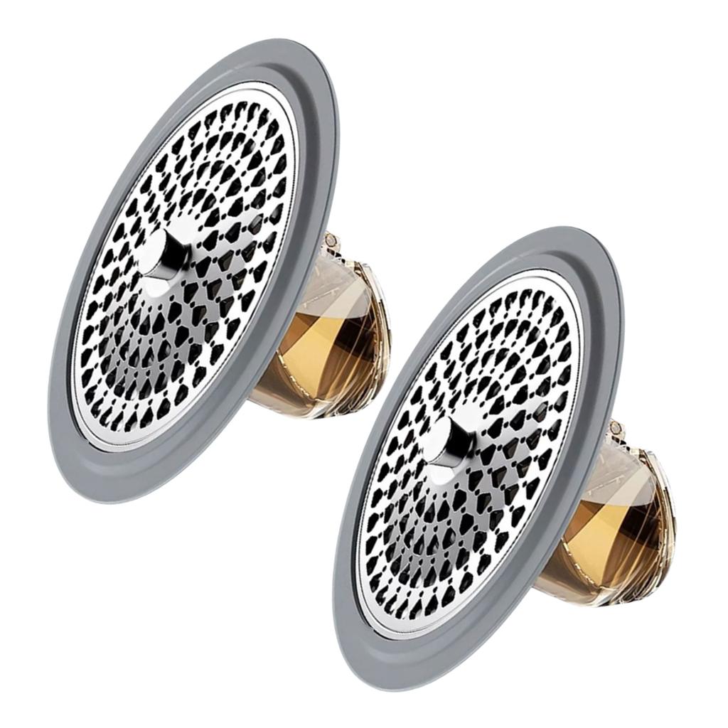 Set of 2 Silicone Drain Covers Corrosion Resistant Silicone Drain Protectors for Odor Frees Household Pipe Systems