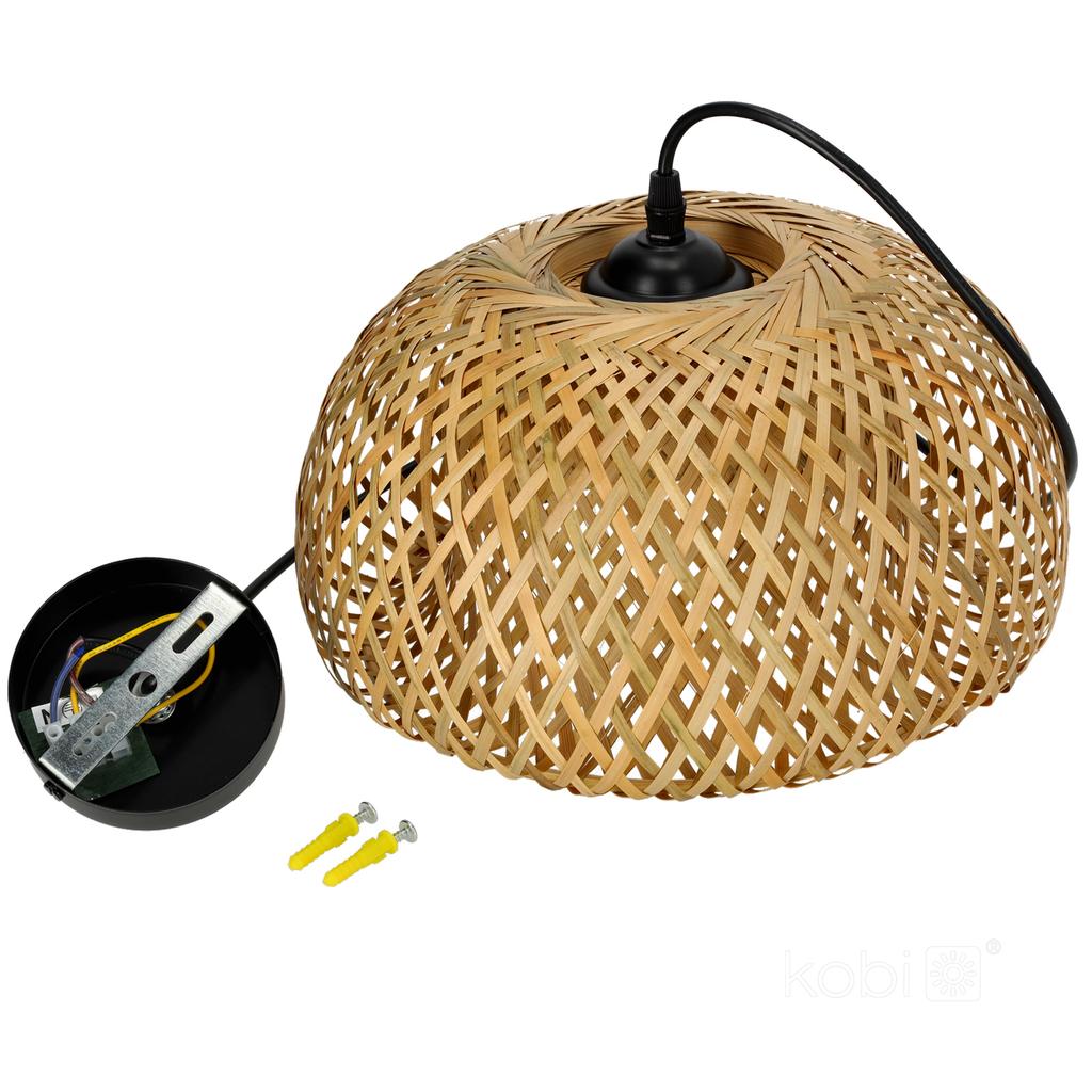 Boho Bamboo Hanging Lamp 30cm 1xE27