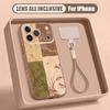 Oil Painting Flower Pattern Hand Strap Case For iPhone 17 Pro Max iPhone 16 15 14 13 Pro Max Magnetic For Magsafe Hybrid TPU+PC Matte Cover