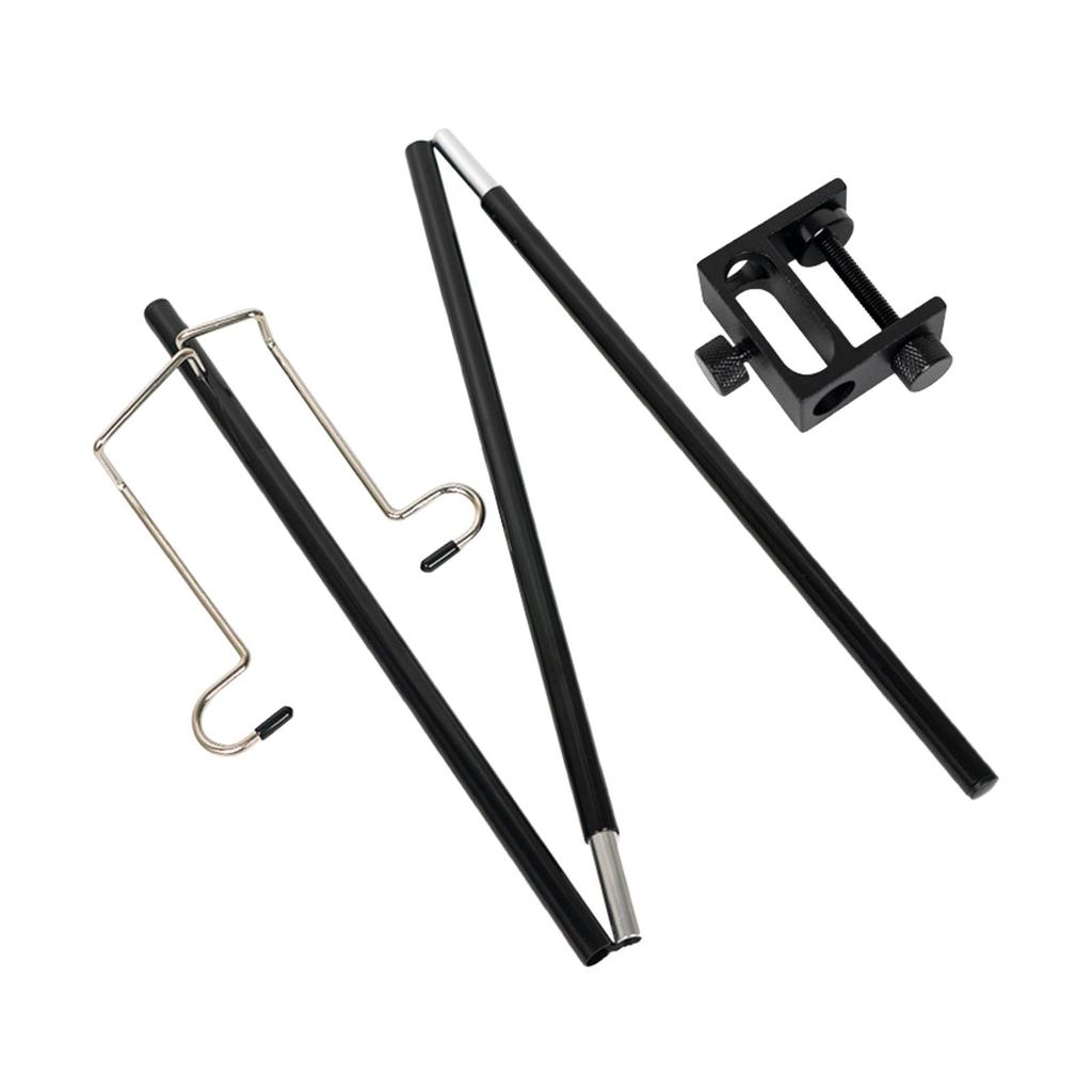 Light Stand with Stake Double Hook Lantern Hanger Adjustable Simple Installation Accs Camping Lantern Holder for Camping Picnic