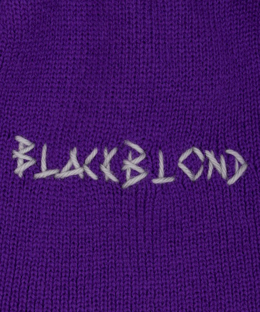 BLACKBLOND Vividi Embrost Logo Piercing Beanie (Purple)