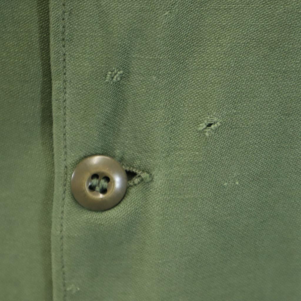 US ARMY 60s Vintage DSA Long sleeve Military shirt khaki Men's Used