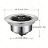 Stainless Steel Kitchen Sink Filter - Anti Clogging, Easy To Clean, Leak Proof 3.5-inch Drain Pipe