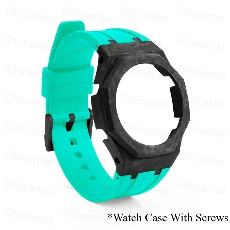 

Комплект для модификации Корпус из углеволокна для Casioak GA2100 GA2110 Резиновый ремешок для CasiOak GAB2100 GM2100 Комплект для модификации с винтами Correa GAB2100