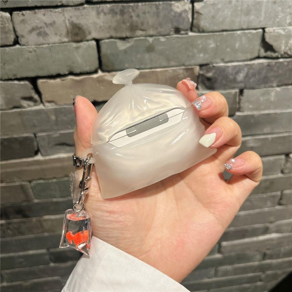 Anti-Fall Gold Fish Earphone Case Headphone Protective Case for Airpods 4 3 2 1/ Pro/Pro2