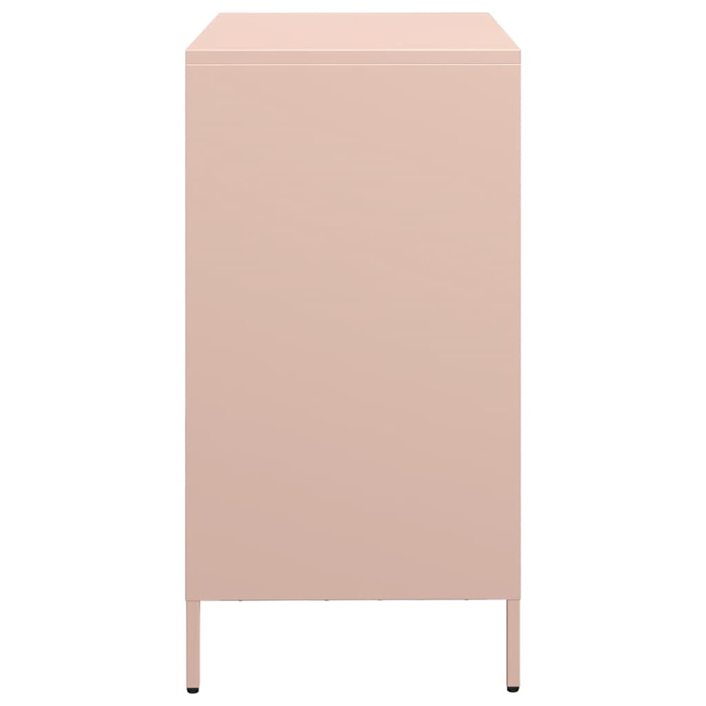 Sideboard Pink 68 x 39 x 73.5 cm Cold Rolled Steel