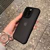 Luxury Matte Transparent Phone Case For iPhone 12 13 14 15 16 17 Pro Max Plus Air Shockproof Bumper Cases Cover