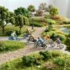 HO Scale 1:87 Miniature Cyclist Figure for Model Landscapes