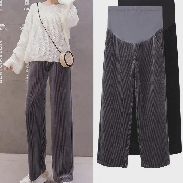 Spring-Fall Maternity Wide-Leg Pants: Lightweight, Loose-Fit, Large-Size Casual Trousers