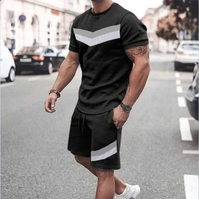 

Trend 3D Print 2 шт. мужская футболка шорты спортивный костюм летний мужской спортивный костюм комплект повседневный пляжный отдых Harajuku мужская одежда