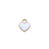 Charms Heart Enamel Pendants Wedding Jewelry Findings QC066