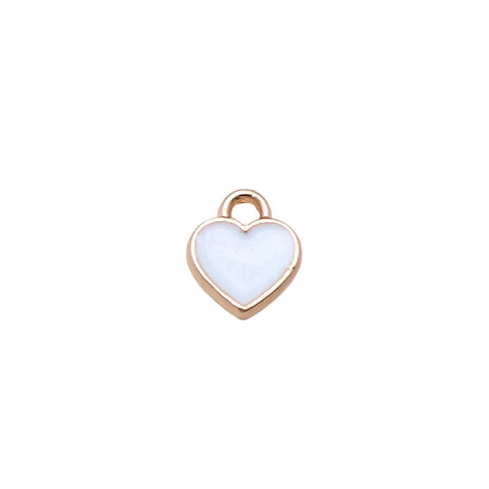 Charms Heart Enamel Pendants Wedding Jewelry Findings QC066