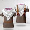 Sommer Mænds 3D Printet Rund Hals T-shirt