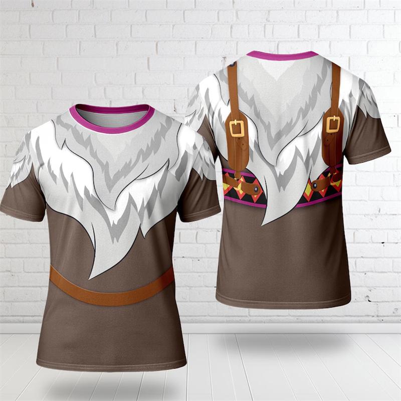 Sommer Mænds 3D Printet Rund Hals T-shirt