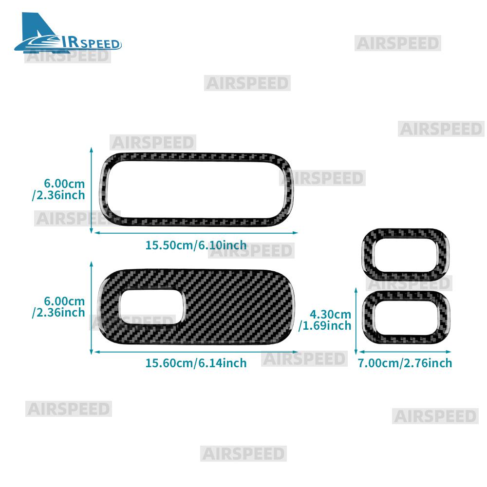 Real Soft Carbon Fiber Trim Sticker For Mercedes Benz A CLA Class W177 W118 C118 2020-2025 2025 Car Window Lift Control Frame