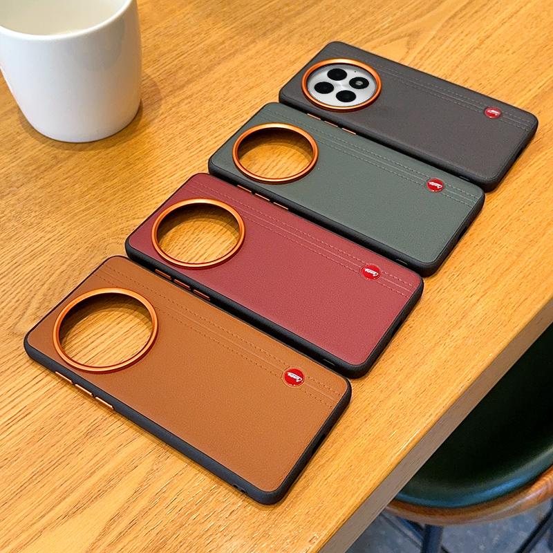 For OnePlus 13 Case Luxury Hard PU Leather Shockproof Protective Back Cover Case For OnePlus 13 13R One Plus 13R Phone Shell