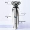 Floating Three Blade 4D Electric Razor For Mens Whole Body Washing Razor Rechargeable Intelligent Electric Shaver Men