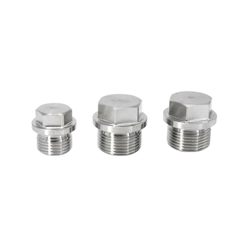 304 Stainless Steel External Thread Pipe Plug