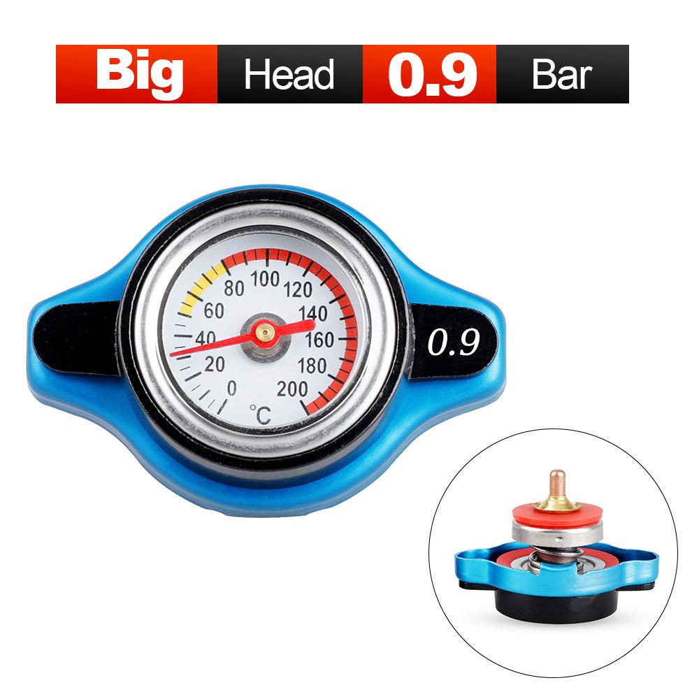

radiator cover 1.1Bar 0.9Bar Big or Small Head Thermost Radiator Cap Cover Water Temperature Gauge Cover