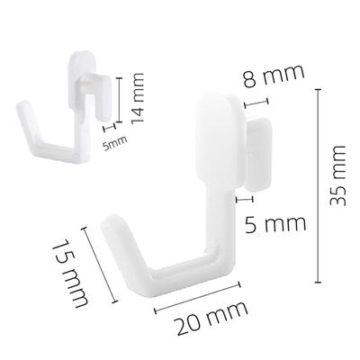 Kit de Bloqueio de Ferramentas Organizadoras 5 Peças Acessórios para Painel Perfurado Ganchos de Plástico para Painel Perfurado Gancho de Painel Perfurado Ferramenta para Painel Perfurado