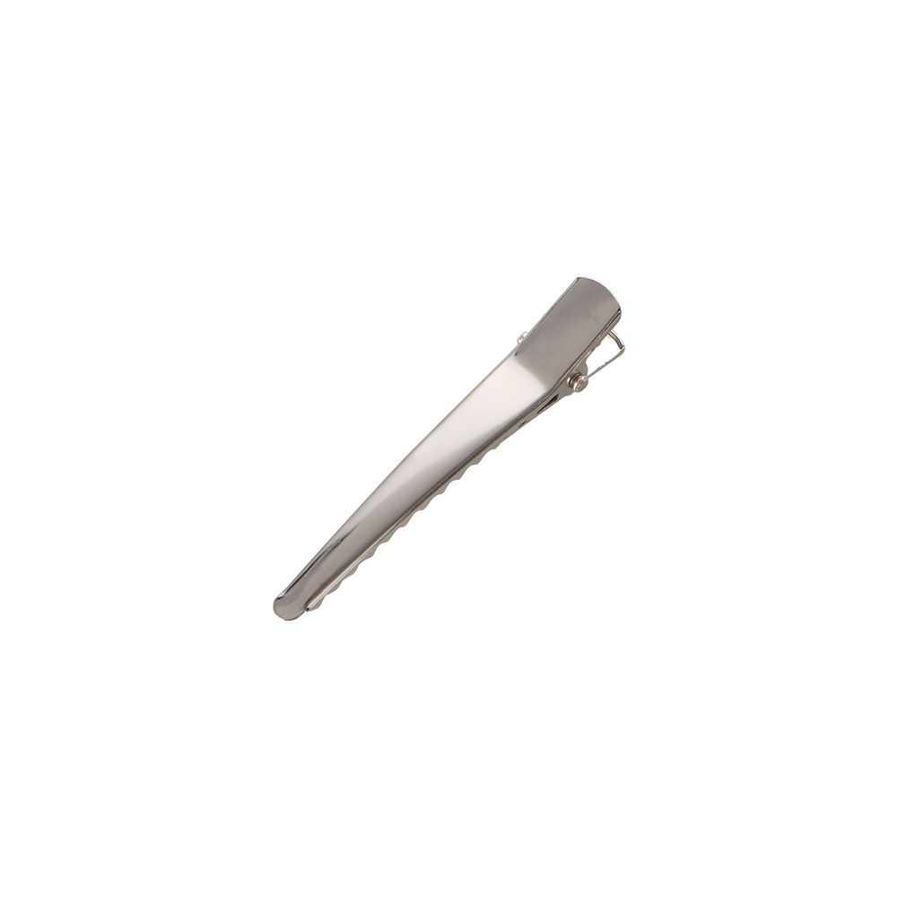 Women Professional With Teeth Silver Single Prong Hairdressing Styling Tools Hair Clips Alligator Hairpin