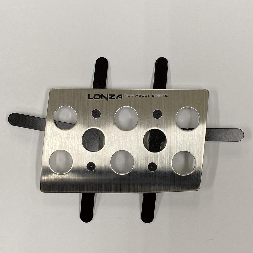 Napolex LONZA Car Aluminum Pedal AT Car Pedal Set Sports Pedal Dimensions Car Supplies 71x110/119x56mm LZ-303