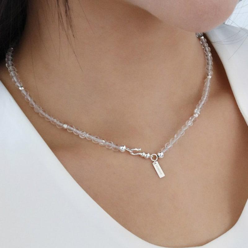 NUDOOR Slim Clare Quartz Necklace