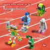 Cross-Border MOC Lego-Compatible Cute Monster Choir Building Blocks Toy