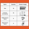 Mounting Accessories Show As The Picture Aluminium Solar Holder 10 Pack Holders Easy Installation Optimized Energy Production