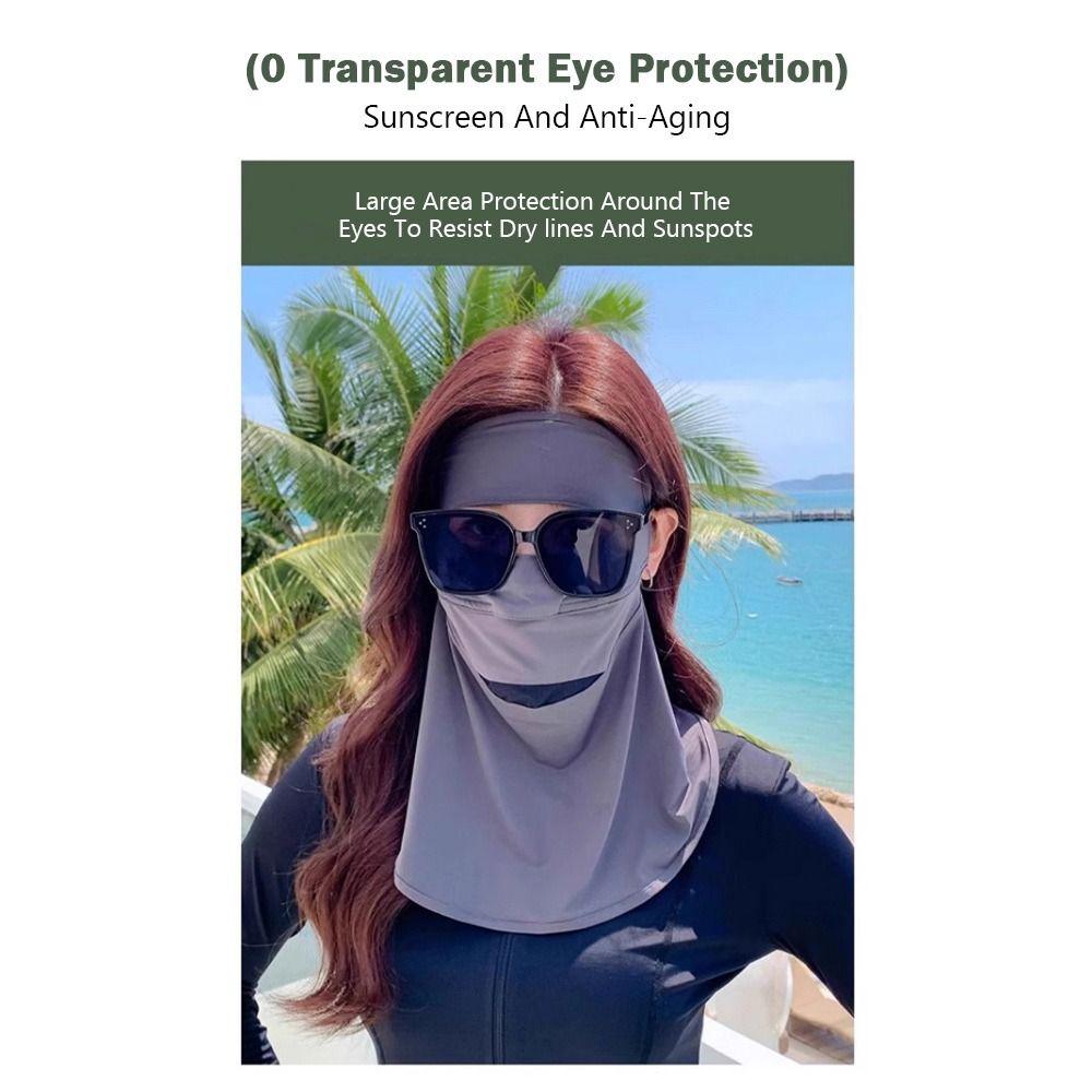 Sun Protection Sunscreen Mask Traceless Riding Facemask Breathable Driving Face Mask  Summer
